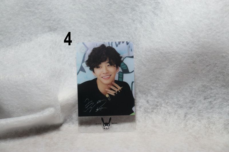 Cartes transparentes B.A.P – Photocards uniques et originales pour les BABYs