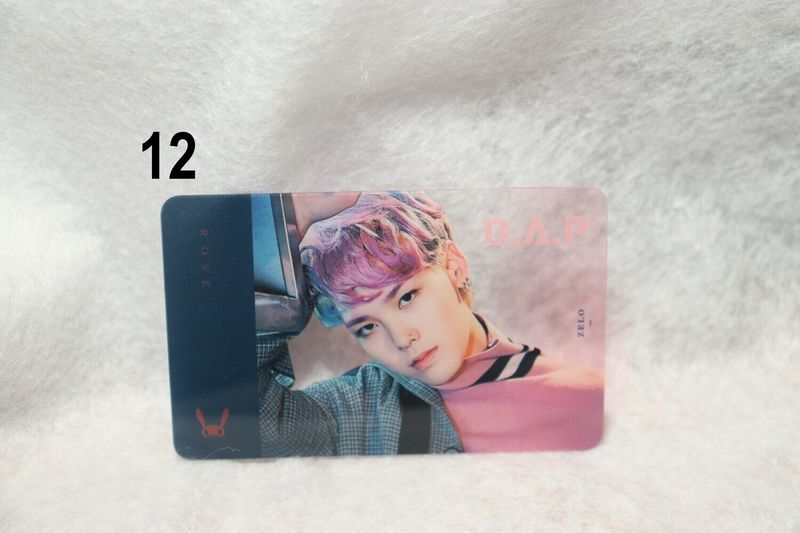 Cartes transparentes B.A.P – Photocards uniques et originales pour les BABYs