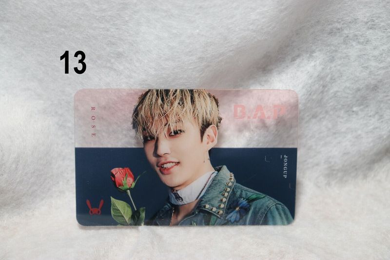 Cartes transparentes B.A.P – Photocards uniques et originales pour les BABYs