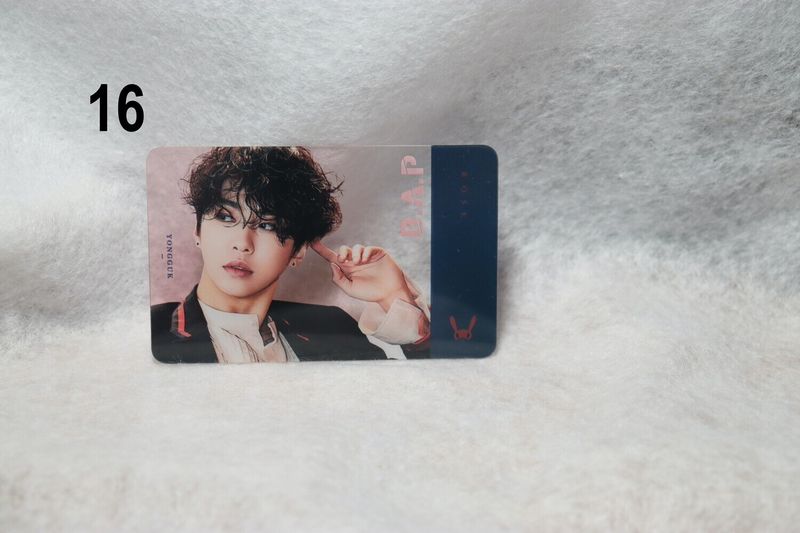 Cartes transparentes B.A.P – Photocards uniques et originales pour les BABYs