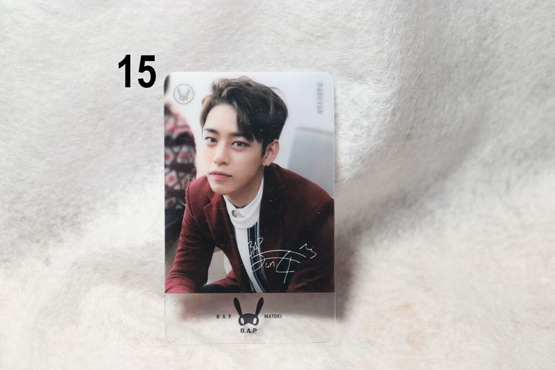 Cartes transparentes B.A.P – Photocards uniques et originales pour les BABYs