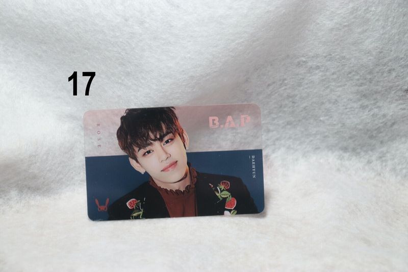 Cartes transparentes B.A.P – Photocards uniques et originales pour les BABYs