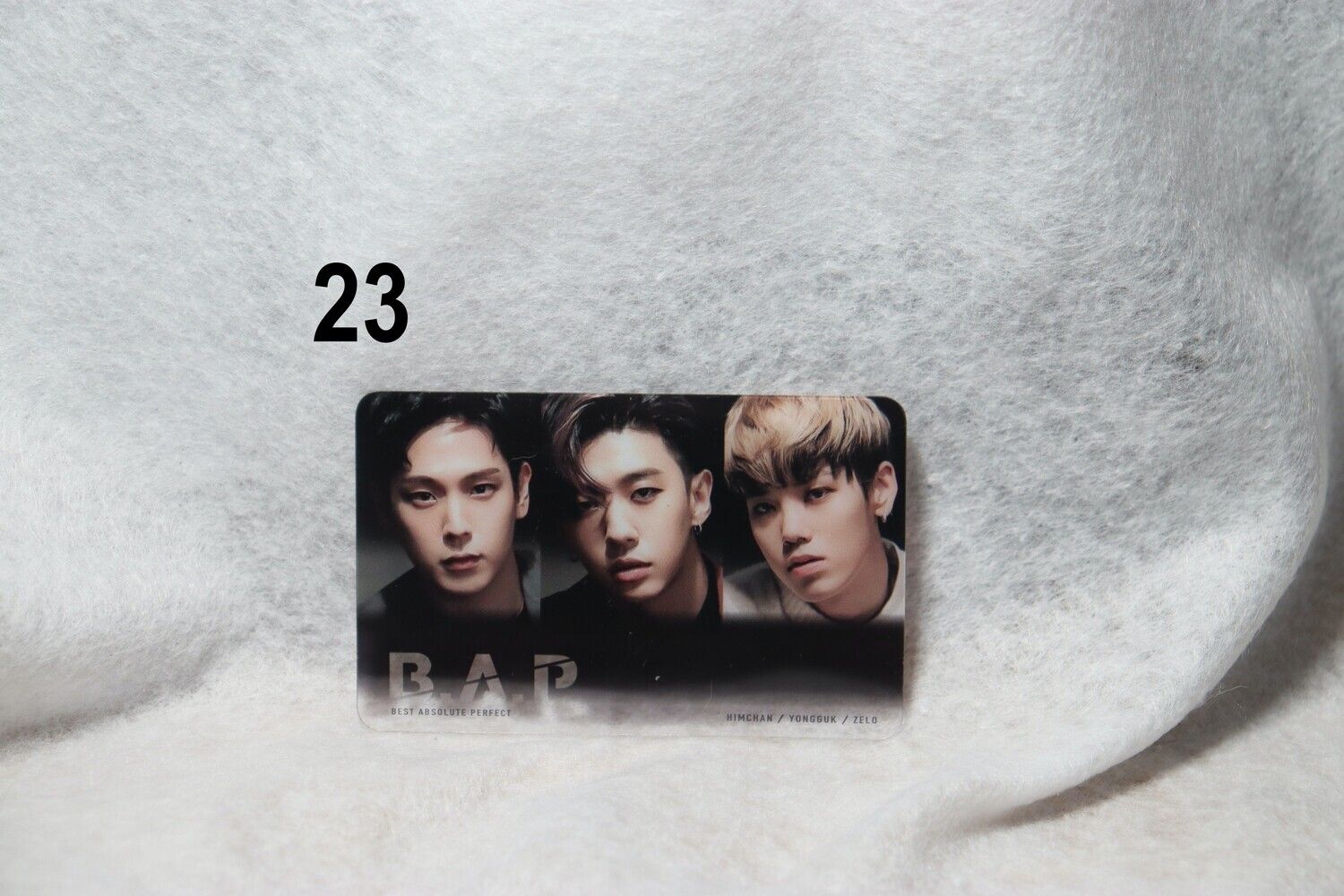 Cartes transparentes B.A.P – Photocards uniques et originales pour les BABYs