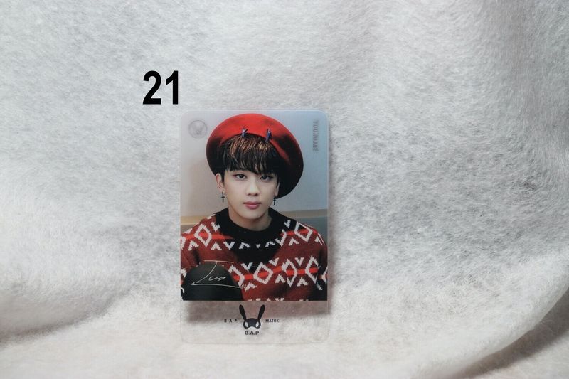 Cartes transparentes B.A.P – Photocards uniques et originales pour les BABYs