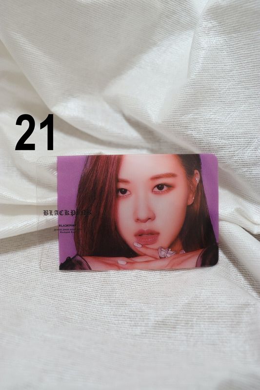 Photocards transparentes BLACKPINK – Collection unique pour les fans de K-Pop