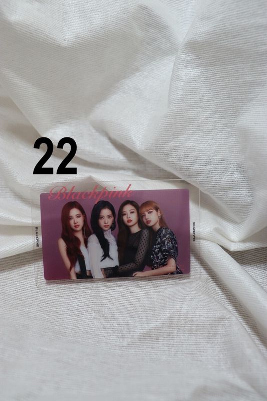Photocards transparentes BLACKPINK – Collection unique pour les fans de K-Pop