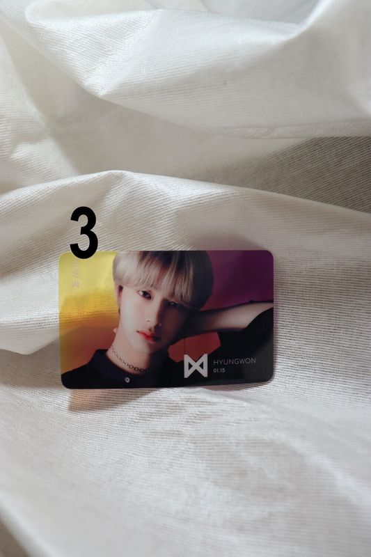 Photocards transparentes Monsta X – Collection incontournable pour les MONBEBE
