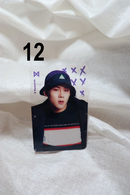 Photocards transparentes Monsta X – Collection incontournable pour les MONBEBE