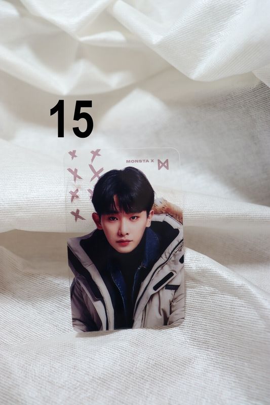 Photocards transparentes Monsta X – Collection incontournable pour les MONBEBE