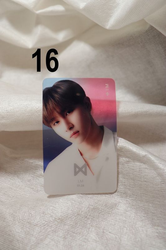 Photocards transparentes Monsta X – Collection incontournable pour les MONBEBE