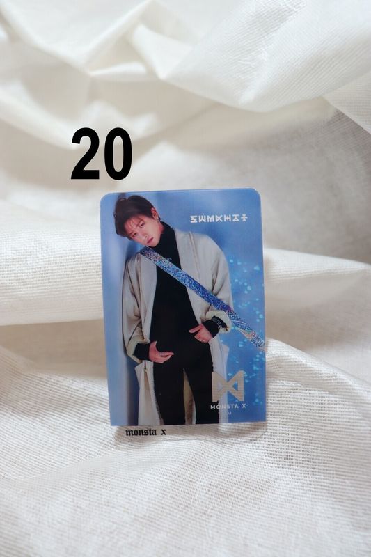 Photocards transparentes Monsta X – Collection incontournable pour les MONBEBE