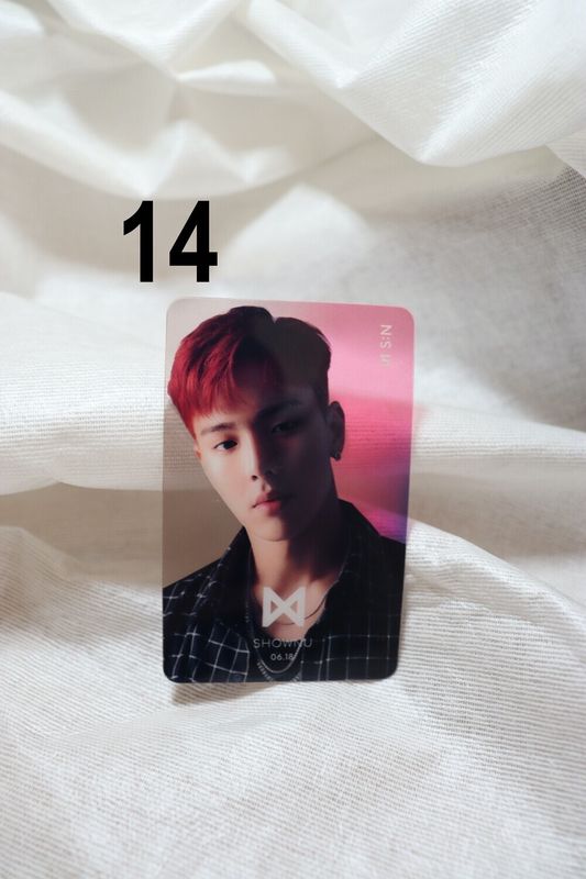 Photocards transparentes Monsta X – Collection incontournable pour les MONBEBE