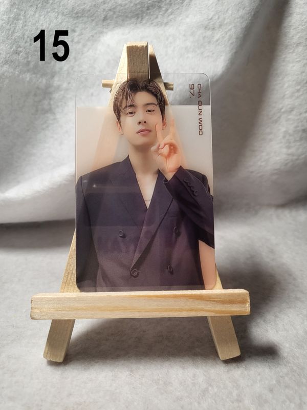 Cartes transparentes Cha Eun-Woo – Un indispensable pour les fans de K-Drama et K-Pop