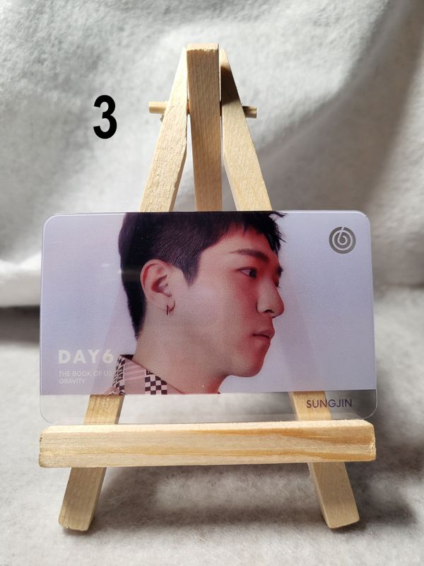 Cartes transparentes DAY6 – Pour les fans de K-Rock et K-Pop