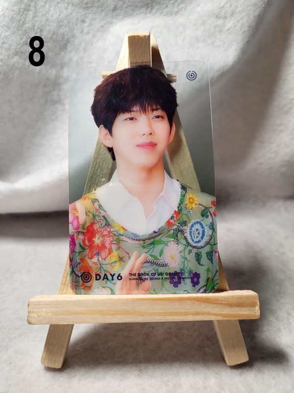 Cartes transparentes DAY6 – Pour les fans de K-Rock et K-Pop