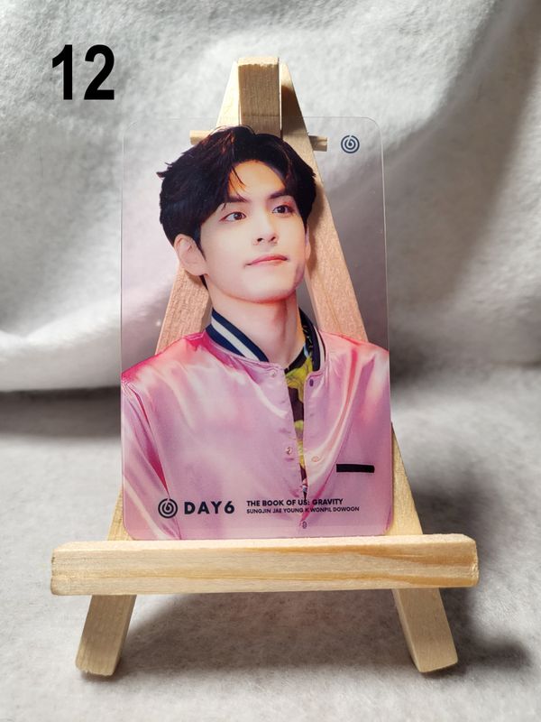 Cartes transparentes DAY6 – Pour les fans de K-Rock et K-Pop