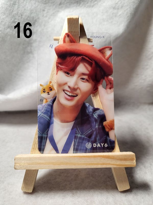 Cartes transparentes DAY6 – Pour les fans de K-Rock et K-Pop