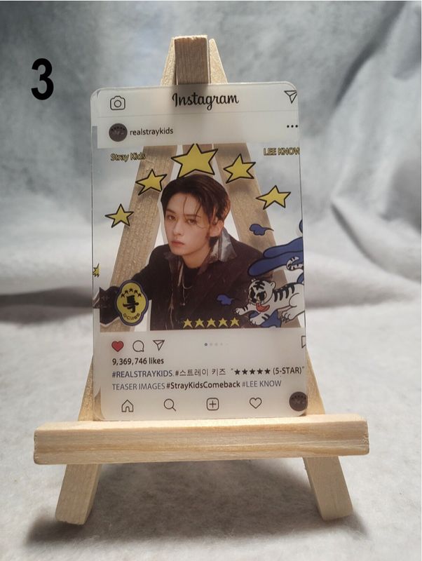 Cartes transparentes Insta Stray Kids – Collection spéciale pour les STAY