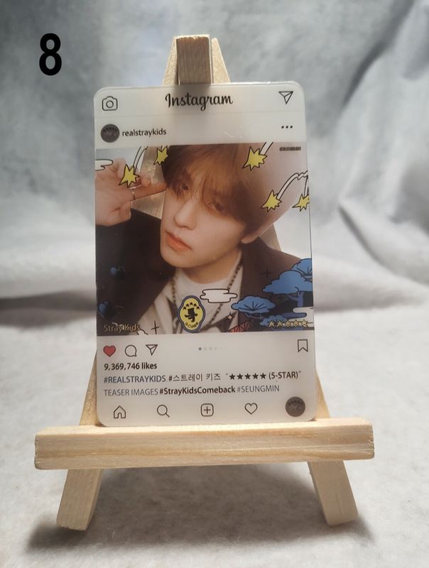 Cartes transparentes Insta Stray Kids – Collection spéciale pour les STAY