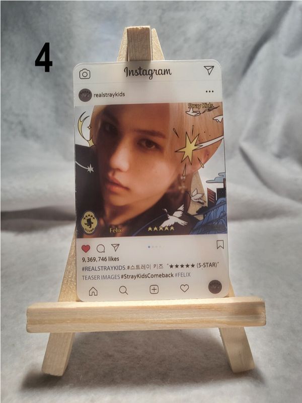 Cartes transparentes Insta Stray Kids – Collection spéciale pour les STAY