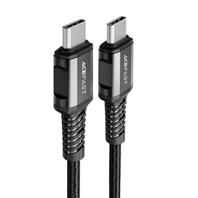 Cavo Acefast USB tipo C - USB tipo C 1,2 m, 60 W (20 V / 3 A) nero