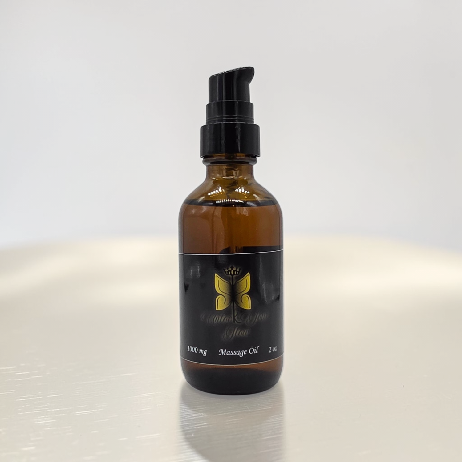 The Black Label Body Oil 2oz 1000mg CBD