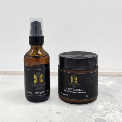 The Daily Transition Set for Kings 2oz 1000mg CBD oil &amp; 4oz 500mg CBD Body Butter