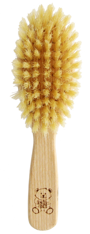 TEK Baby brush with natural bristles - puuharja