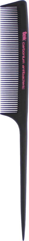 TEK Carbonium tail comb - fine teeth - puukampa