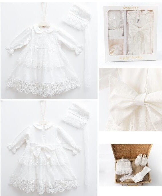 Wit jurk/set