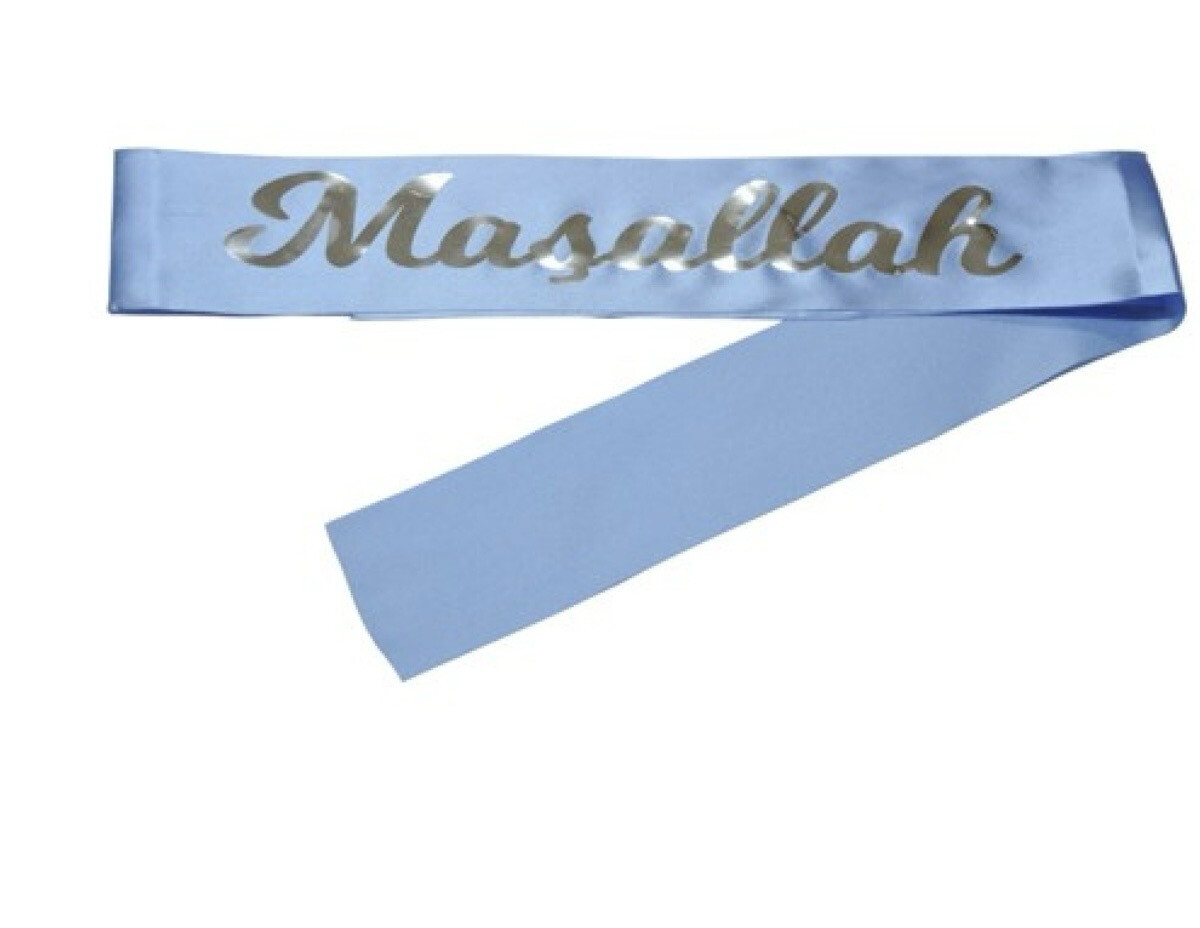 Maşallah Stof Kuşak (zilver)