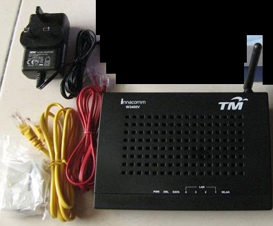 INNACOMM - 4port ADSL Wireless Router W3400V