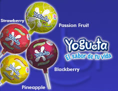 Yogueta Assorted Chewy Filled Lollipops