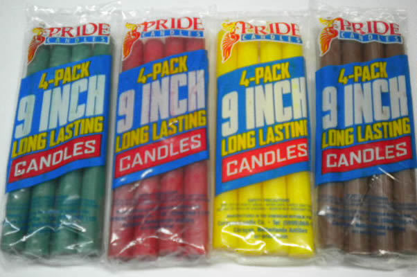 9 Inch Long Lasting Candles (4 Pack