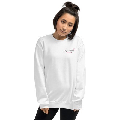 Felpa girocollo unisex Ricamato &quot;All you need is Pole&quot;