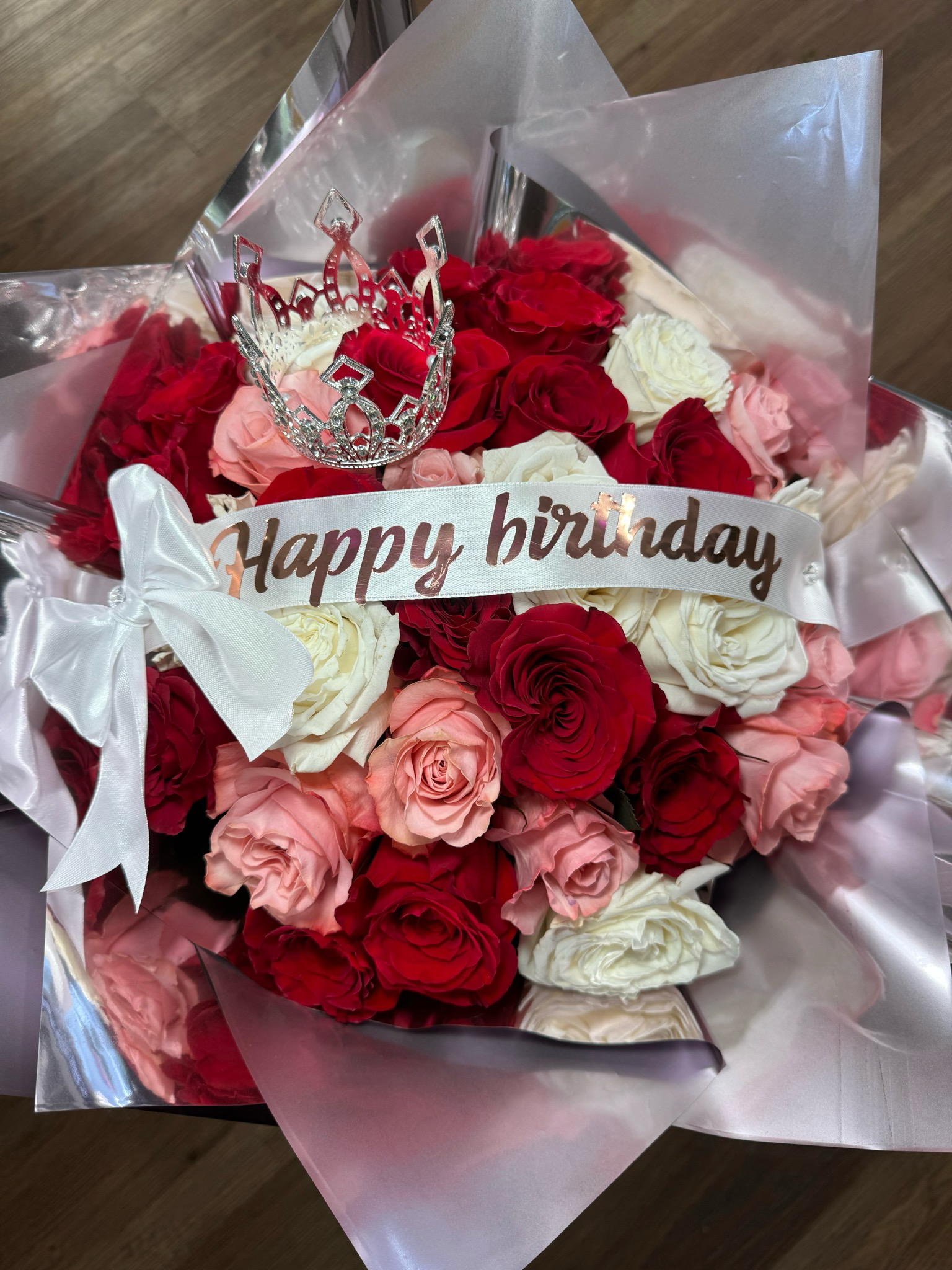 Happy Birthday Bouquet 50 Roses