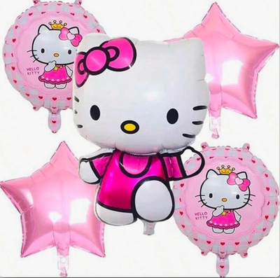 Sanrio Cartoon Hellokitty Hello Kitty Aluminum Balloon Cute Hello Kitty Birthday Package Birthday