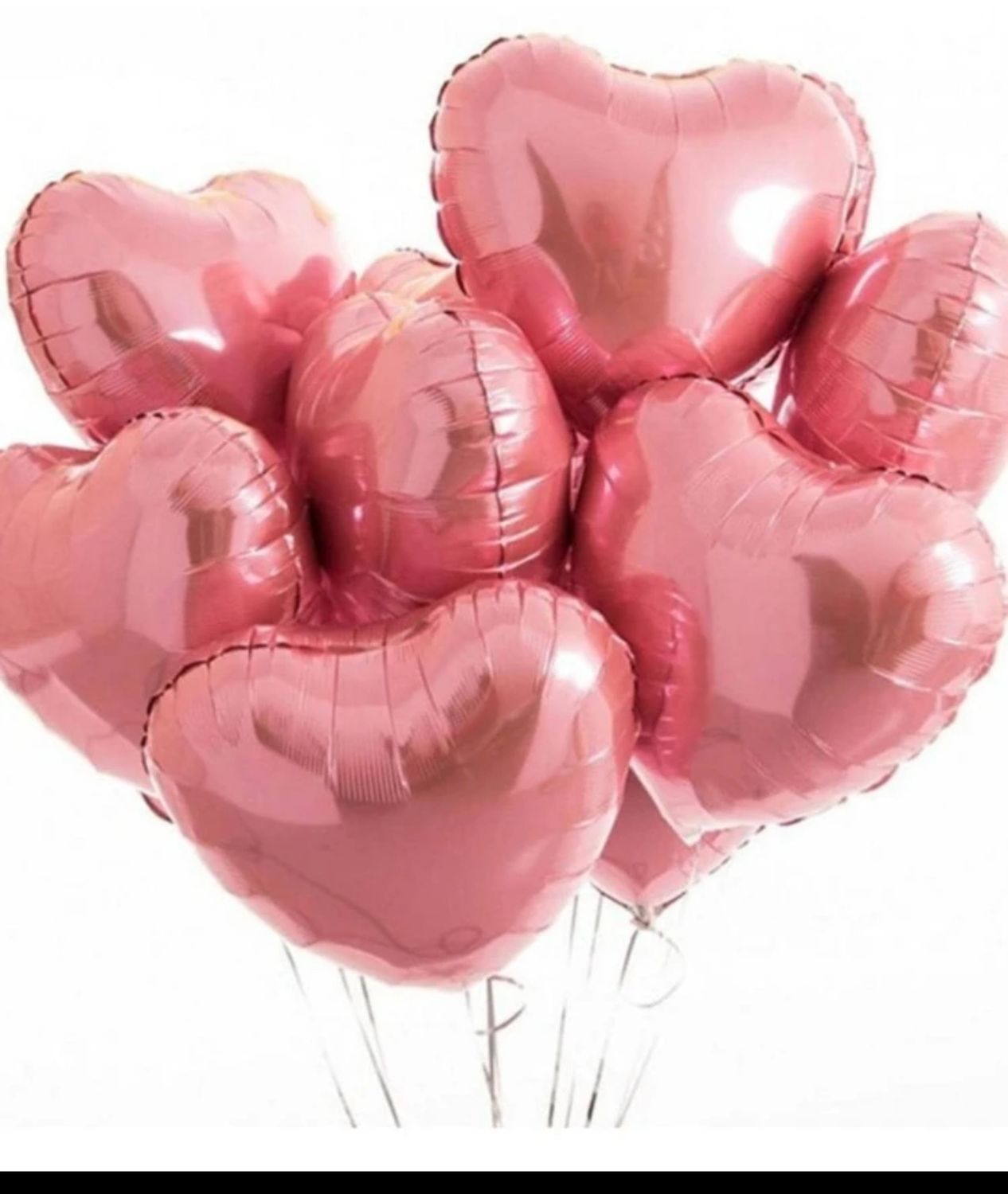Heart Shaped Balloon  bouquet 6 Pcs