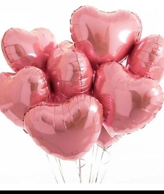 Heart Shaped Balloon  bouquet 6 Pcs