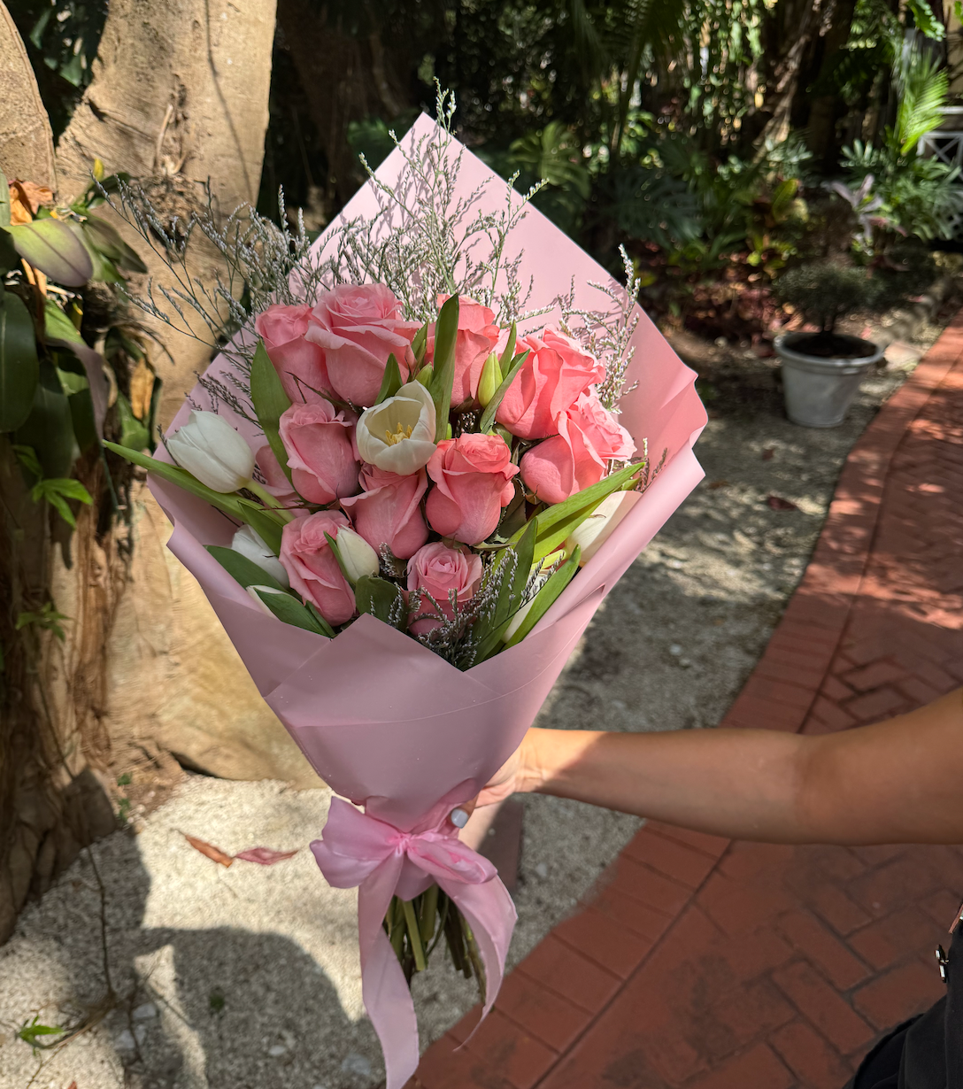 Ethereal Bloom – A Delicate Floral Embrace