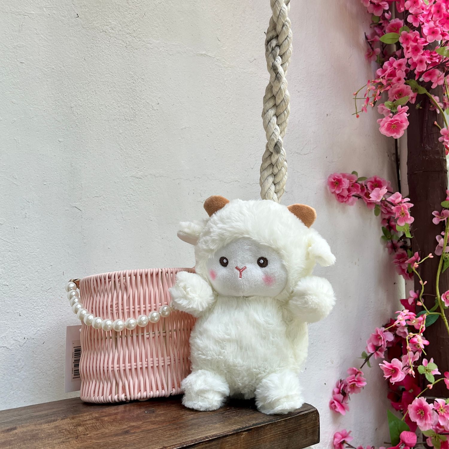 White Lamb Plush 8.5in