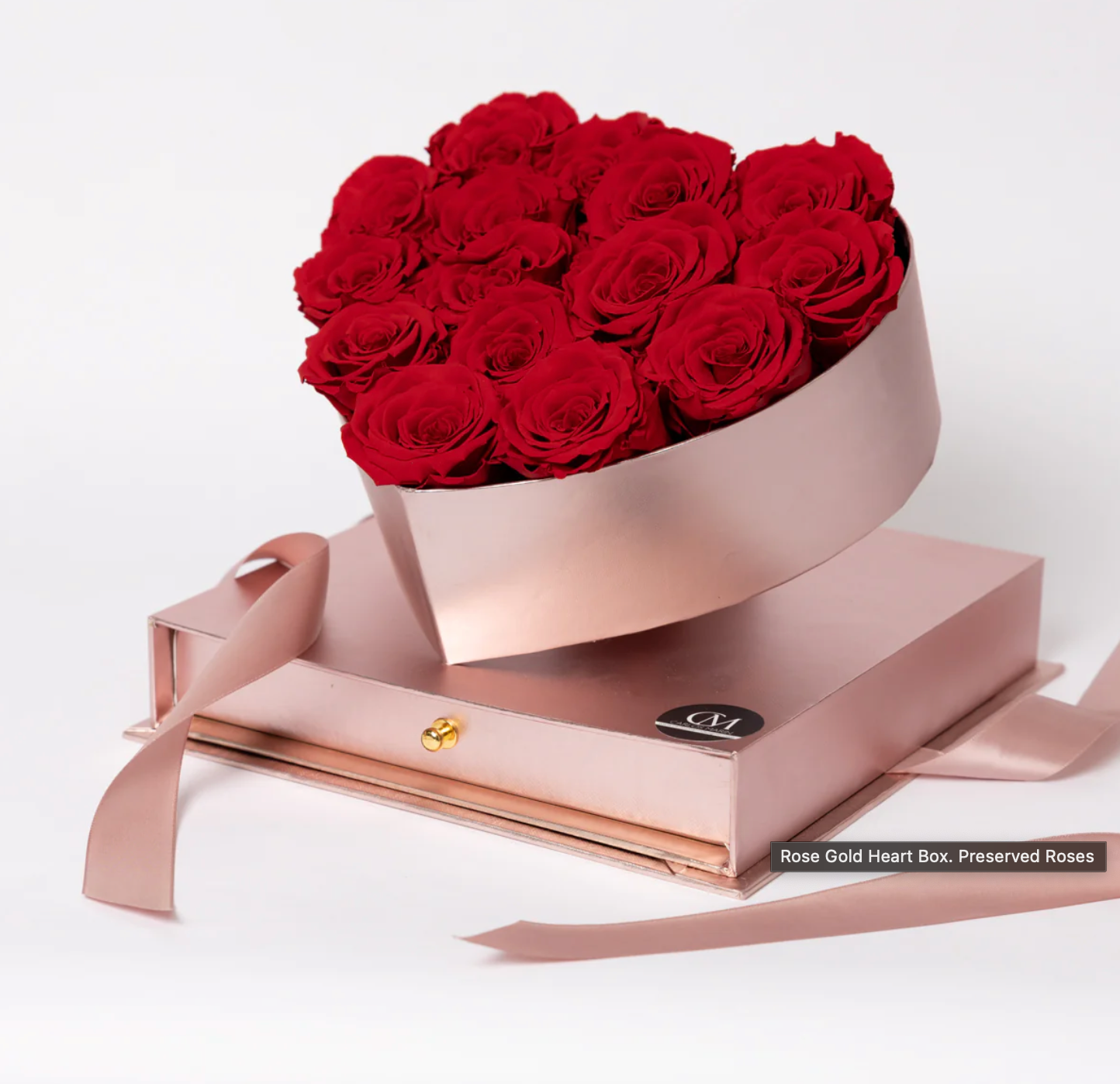 Heart Box. Preserved Roses