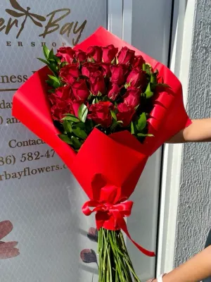 24 Roses flat  Bouquet