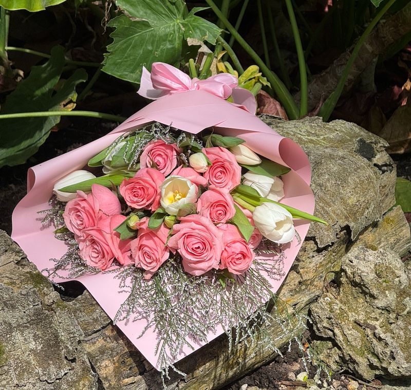 Ethereal Bloom – A Delicate Floral Embrace