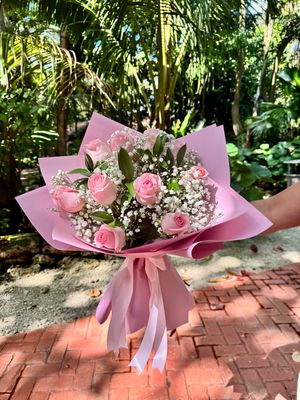 Dozen Roses Hand-Bouquet