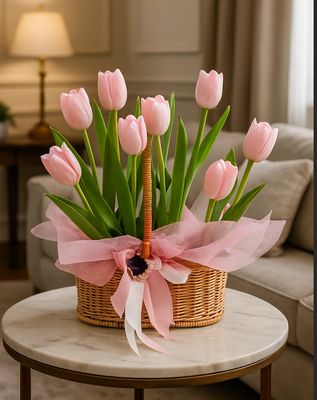 Tulips Basket Tulips Basket