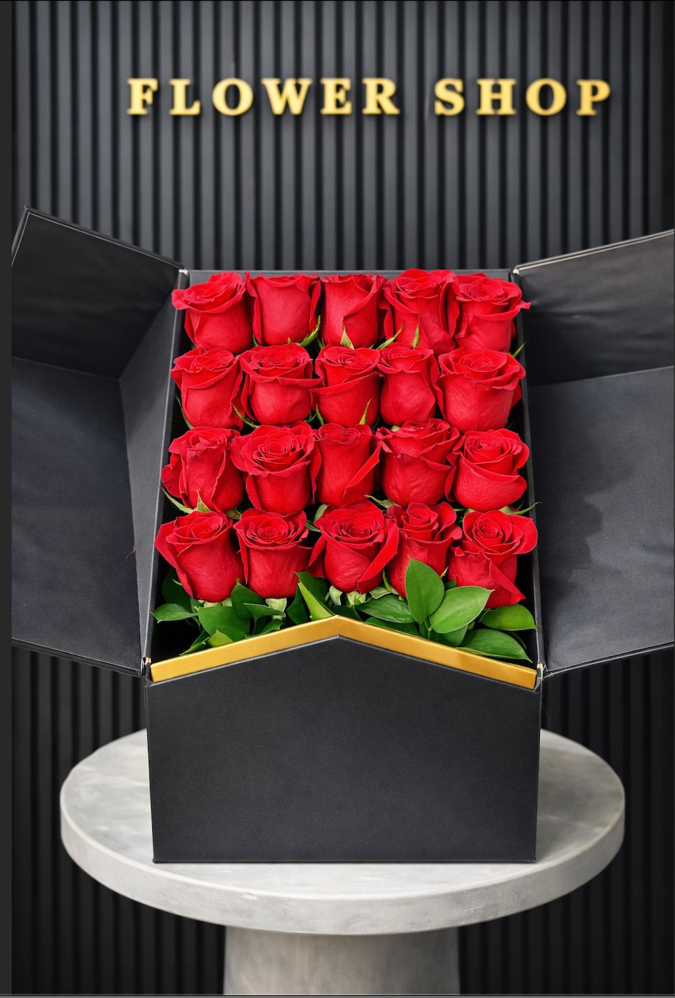 The Black Edition – 20 Red Roses