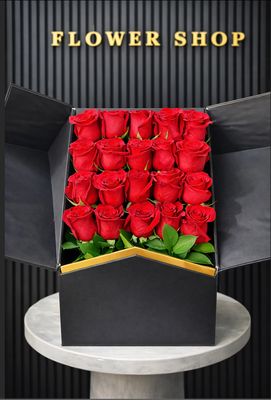 The Black Edition – 20 Red Roses