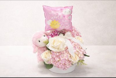 Sweet Baby Girl Floral Arrangement