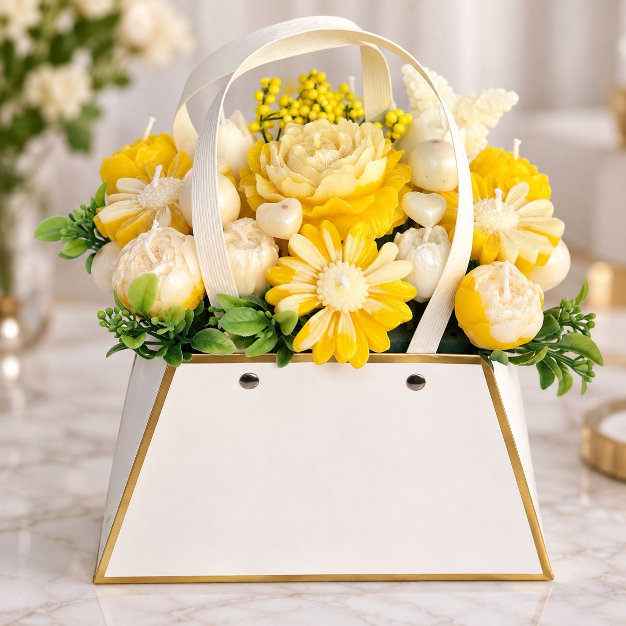 Sunshine Bloom Scented Candle Bouquet Sunshine Bloom Scented Candle Bouquet